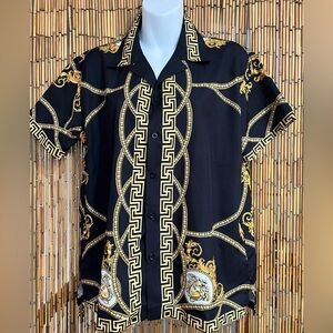 Men’s S-M Versace Button up collared shirt